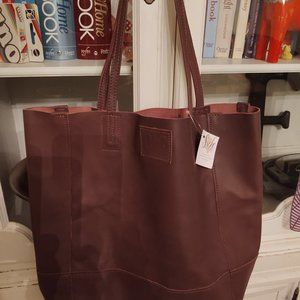 Brand New Sheepskin Leather Bucket Bag from Sseko Designs